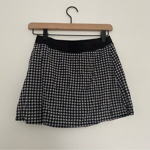 NWOT Alo Mesh Gingham Skirt